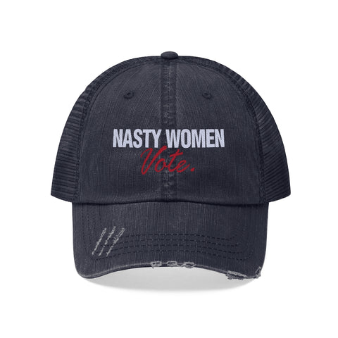 Nasty Women Vote Embroidered Unisex Trucker Hat