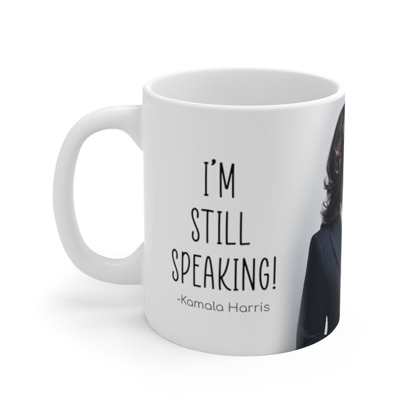 Kamala Harris "I'm Speaking" Quote Feminism Woman Empowerment White Ceramic Mug