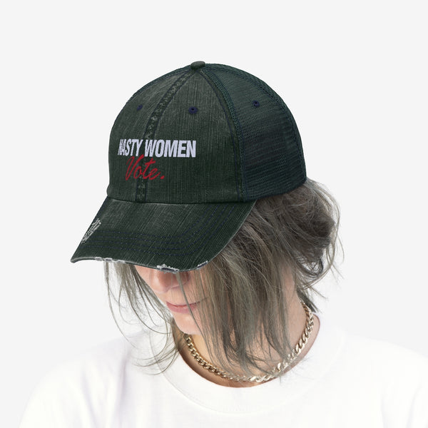 Nasty Women Vote Embroidered Unisex Trucker Hat