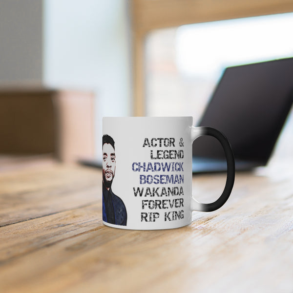 Chadwick Boseman RIP Wakanda Forever Color Changing Mug