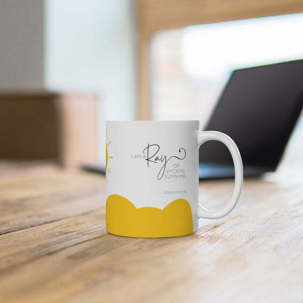 Ray of F*cking Sunshine Mug - Funny Sarcasm Good Morning Ceramic Mug