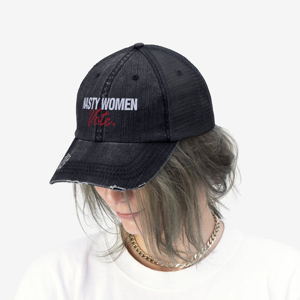 Nasty Women Vote Embroidered Unisex Trucker Hat